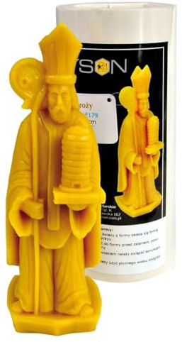 LYSON Kerzengießform Silikonform Ambrose 21cm Silikonform für Bienenwachskerzen Aromatherapie Kerzen 3D Silikonform zur Kerzenherstellung Bienenwachskerzen gießen Geschenkidee wiederverwendbar