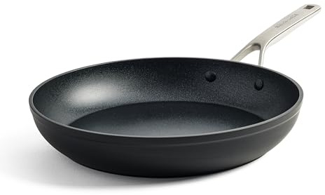 KitchenAid Forged Hardened Hard Anodized PFAS-Free Ceramic Non-Stick, 28 cm Frying Pan, Induction, Oven Safe,Black