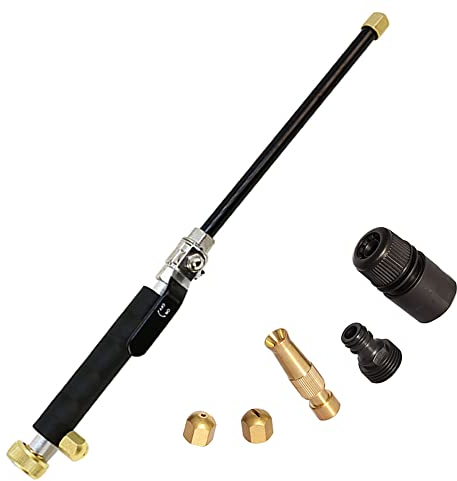 Bekasa Hochdruck-Hochdruckreiniger mit Jet Nozzle, Jet Power Washer Waterjet Hochdruckreiniger für Gartenschlauch Auto Hausgarten Rasen Terrassen (3 Nozzles)
