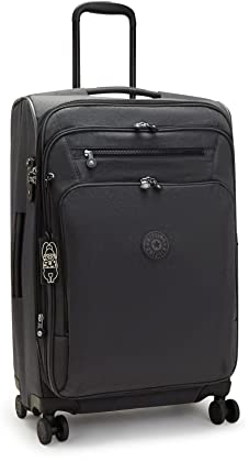 Kipling NEW YOURI SPIN M Mittelgroßer, erweiterbarer Spinner, aufrecht, Black Noir (Schwarz)