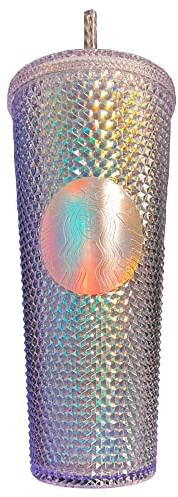 Starbucks 2023 Unicorn Studded Venti Vaso de 24 onzas con popote