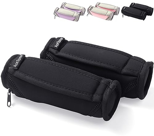 AceSpear Hand Weights for Women Men 1lb 2lbs 3lbs 4lbs Soft Dumbbells of 2, Detachable Walking Weight for Aerobics, Jogging, Running (2 lbs x 2, Black)
