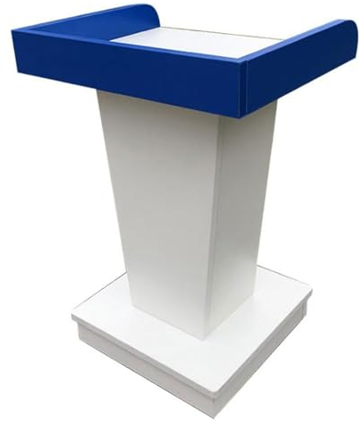 ASSICON Schräges Podium Modernes Rednerpult aus massivem Holz, Moderationsrednerpult, Podiumständer, bodenstehende Podien, Empfangstheke für Kirchen, Konferenzen, Reden Bodenstehendes Podium