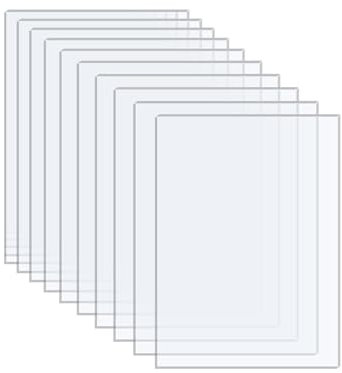 10cm x 15cm Clear Acrylic Sheets 10 Pcs Rectangular Acrylic Sheet Transparent Acrylic Panel Plastic Sheets Acrylic Blanks Disc for Picture Frame Painting DIY Crafts Display Projects