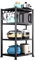 MAGIC SELECT Estantería para Almacenaje, Repisa Modular Multiusos, Estante con Ruedas, Estantería de Pie, Mueble para Cocina, Baño, Habitación, Salón con 4 Baldas de Almacenamiento. (120x40x40cm)
