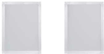 Adoorniequea 2er-Set Aluminium-Seiddruckrahmen mit 110 weißen Siebdruck-Set, 30 x 40 cm