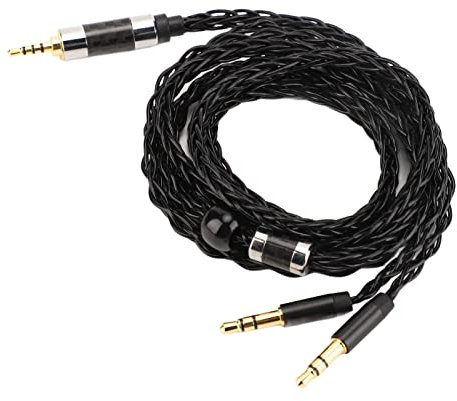 Cavo per Cuffie di Ricambio per Cuffie, Bilanciato per Mdr Z7 Z1R Teloo D7200 D600, Cavo per Cuffie per Auricolari, Cavi Jack Stereo Placcati Argento