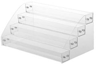 Estante de esmalte de uñas | Soporte de exhibición multifuncional para pintalabios acrílico | Organizador de esmalte de uñas | Soporte transparente para pintalabios, sombra de ojos, joyas
