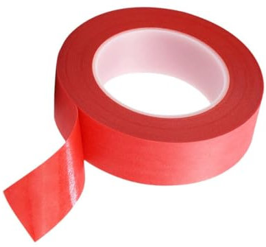 OSALADI 33m Cinta Resistente Altas Temperaturas Roja De Cinta De Enmascarar Para Pintar De Papel Para Manualidades Autoadhesiva Para Uso Proyectos De Pintura