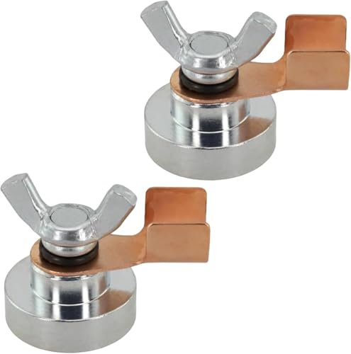 2 X Magnetic Earth Clamp For Welders - Welding Holder Tool | Strong Welding Magnetic, Welding Stability Clamps, Welding Support Clamp Tools For Arc Welders