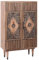 Marrakesch Boho Kleiderschrank Schrank aus Holz massiv 150cm | Highboard Mehrzweckschrank Adamina für Wohnzimmer Flur und Schlafzimmer als Vintage Möbel | Aktenschrank für das Büro