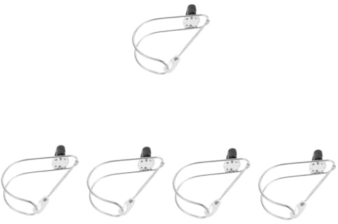 Hemobllo 5 Piezas Soporte de de Vida portavidía Flota Herradura sostenedor de la de Vida sostenedor del aro Salvavidas Marino Soporte de Salvavidas de Acero Inoxidable Nylon Plata