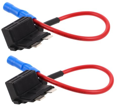 DONFAMDS 2 Piezas Kit de Adaptador de Fusibles para Automóviles de Soporte de Fusible Inline para Compatible con Dash CAM Instalación Incluido