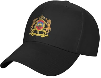 Royaume du Maroc Casquette De Baseball avec Emblème National | Casquette Camionneur | Protection UPF 50+ pour Randonnées Et Road Trips