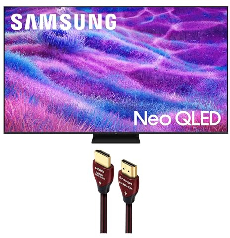 Samsung QN75QN80FAFXZA 75 Inch Neo QLED QN80F Series Supreme UHD 4K TV with a WireLogic Ruby 8ft Ultra High Speed 4K-8K-10K HDMI Cable (2025)