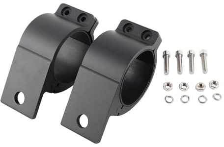 Ronyme Lot de 2 Supports de Fixation pour Barre d'éclairage de Travail, Support de Serrage pour Tube, Support de projecteur pour véhicules agricoles, pour 60 Mm à 65 Mm