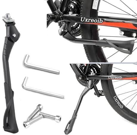 Sitbfoam 24-29 Zoll Höheverstellbar Aluminiumlegierung Fahrrad Ständer bis 35kg Traglast, rutschfest Seitenständer,Stabil Fahrradständer für Mountainbike,E-Bike,Rennrad,Cityrad (Cycling-3)