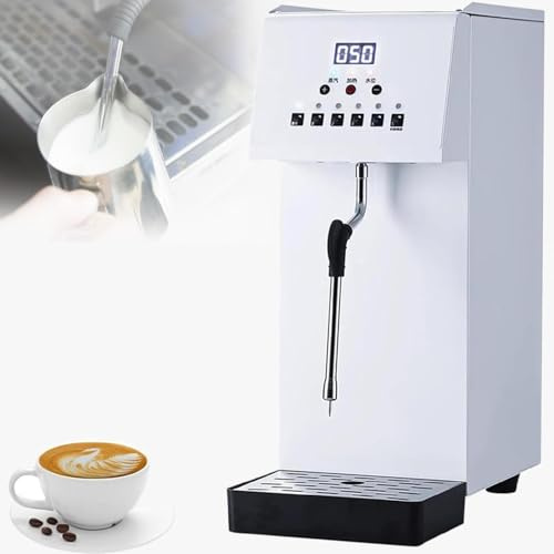 XUXIAO Montalatte Elettrico Automatico, Macchina per Montare Il Latte a Vapore Commerciale da 6 Litri, Macchina per la Schiuma del caffè Completamente Automatica, per Il caffè Latte