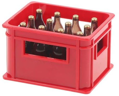 Miniatur Bierflaschen Deko - Mini Alkohol Flaschen ABS Konstruktion, Realistisches kleines Maßstab Spielzeug für Männer und Bierliebhaber | Foto Requisiten Tischdeko für