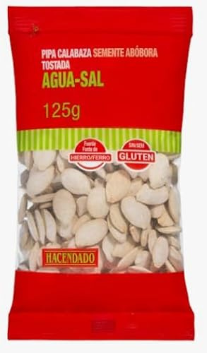 Semi di Zucca Tostati con Acqua e Sale, Naturali, Sgusciati, 125g, pack 5