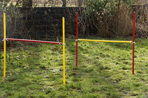 Wuzzmann Trading 4 X Agility-ÜBUNGS-HÜRDEN-Set IN ROT/GELB