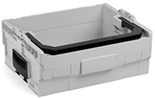 L-BOXX Sortimo LT-BOXX 170 in grau | Werkzeugkasten leer Kunststoff | Werkzeugkoffer leer | Idealer Werkzeugkoffer offen grau