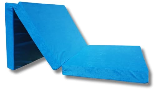 Natalia Spzoo - Faltmatratze 198 x 80 x 10 cm – Klappmatratze mit abnehmbarem Bezug – 3-teilige klappbare Schlafmatte (1331-100% Polyester)