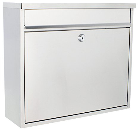 Rottner cassetta postale Hochhaus II Inox, in acciaio inossidabile spazzolato, ideale per il montaggio in serie come cassetta condominiale, con apertura frontale, di colore inox.
