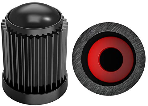 SAMIKIVA (30 Pack) Tire Stem Valve Caps, with O Rubber Ring, Universal Stem Covers for Cars, SUVs, Bike and Bicycle, Trucks, Motorcycles, Airtight Seal Heavy Duty (Black (30 Pack))