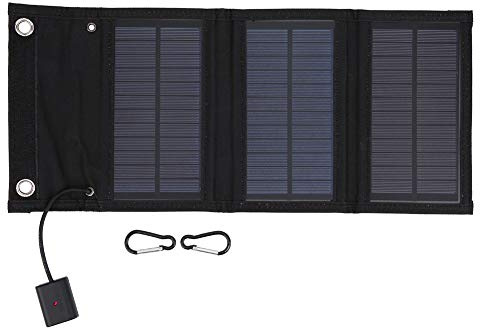 15W Portable Solar Panel, Foldable Pack Solar Charger, Waterproof Solar Powered Charging Panels Boards for Cameras/Laptops/Car Batteries/Solar Street Lights/Outdoor Activities