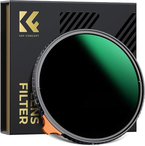 K&F CONCEPT Variabler ND Filter 55mm ND3-ND1000 Graufilter (1.5-10 Blenden)