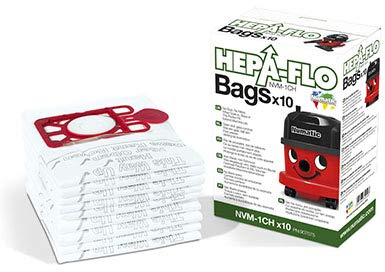 Certified Numatic Henry Hetty etc Hepa Flo Vacuum Cleaner Dust Bags (Pack of 10 + 5 Green Freshener Sticks)