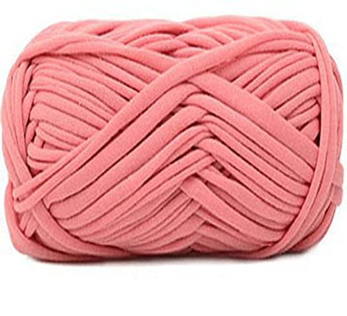 Zoomlie 10 Rollen gewebte Stofflinie, Doppelstrickgarn, 100 % Polyester, super weich, grob, sortierte Farben, Häkelwolle zum Stricken von Decken, Kissen, Handarbeiten (10 Knäuel, Farbe 1)