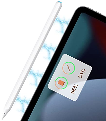 INFILAND iPad Pencil mit Handflächenabweisung, [Magnetische drahtlose Aufladung] iPad Stylus Pen für Apple iPad Pro (11/12.9 Zoll), iPad Air 4/5. Gen, iPad mini 6. Gen, Weiß