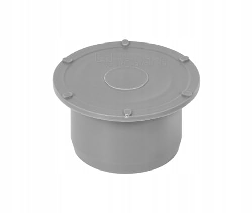 KNM TRADE Tappo tubo HT DN 110 – tappo terminale PP grigio per tubo di scarico interno