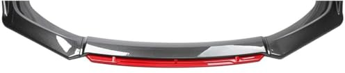 LCSMYSHE Voiture Becquets Avant pour Porsche Panamera (970/971),Séparateur De Pare Chocs Garde Becquet lèvre Avant Diffuseur De Lèvre Kit De Carrosserie,Carbon Fiber-Red
