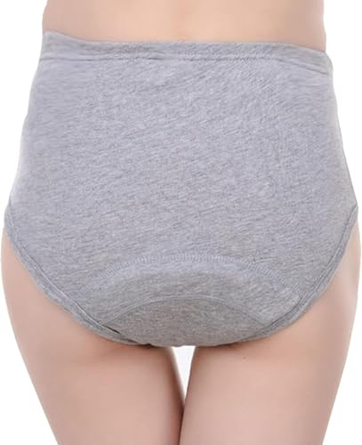 BALAMLB Bragas Menstruales Talla Grande, Bragas Antifugas De Orina, Calzoncillos De Absorbentes, Algodón Bragas Incontinencia, Braguitas Postparto, Bragas Elasticas Mujer 3XL