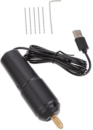 Uonlytech Taladro Eléctrico De Mano Usb Mini Taladro Eléctrico Para Perforación De Perlas Para Aeromodelismo y Trabajos Precisos