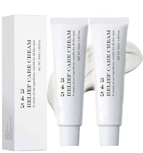 2 Pezzi 345 Relief Cream, Crema 345, Crema Coreana Viso, Ripara La Barriera Cutanea, Moisturizer Face Cream per Lenitivo, Riduce Il Rossore Della Pelle