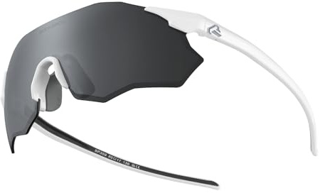 ROCKBROS Fahrradbrille Polarisierte Sportbrille Sport Sonnenbrille, Ultraleichte Radbrille mit UV400 Schutz TR90 Rahmen für Damen Herren Rennrad MTB Laufen Outdoor Angeln