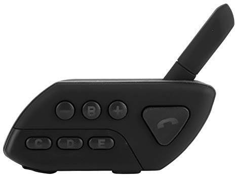 VOBOR Oreillette Bluetooth pour Moto M7, Interphone pour Casque de Moto pour 5 Personnes, Portée de 800 M, Interphone à Réduction de Bruit pour Casque de Moto avec Multitâche (Noir)