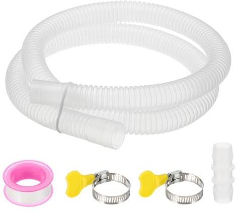 PATIKIL 1 Meter Air Conditioner Drain Hose Kit Universal AC Drain Hose for Replacement Drain Hose Extension Mini Split AC Ductless Heat Pumps AC Drainage HVAC Extender, Clear