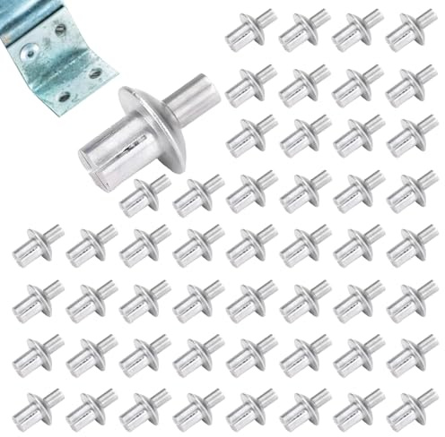 Remache ciego – Remaches de aleación de aluminio de cabeza media | Remache de cabeza de cúpula de 110 g, remaches de expansión tipo golpe, sujetadores resistentes para el hogar, electrónica