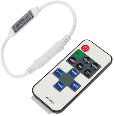 Mini controlador monocromático de 11 teclas, tira de luz, atenuador monocromático, efecto transpirable, atenuador monocromático, atenuador LED de bajo voltaje