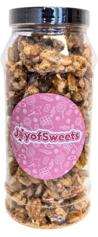 JoyofSweets Peanut Brittle (490g) Retro Classic Traditional Sweet Candy Gift Jar