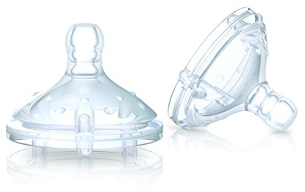 Nûby 029671 Natural Touch Soft-Flex Flaschensauger, transparent