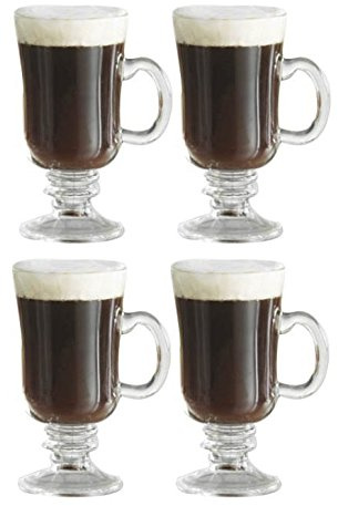 Irish Coffee / Latte Glasses 225ml Dishwasher safe. (Set of 6)