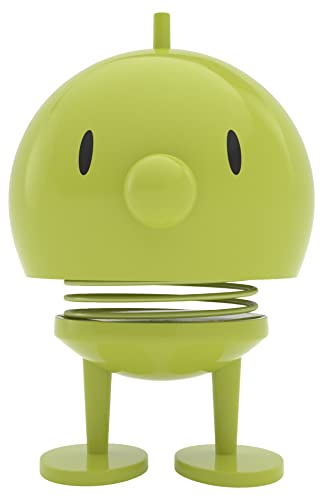 Hoptimist Bumble Wackelfigur & Glücksbringer, Skandinavische Deko Figuren für Wohnzimmer, Schreibtisch, Büro, Bürodeko & Lustige Kleine Geschenke, 7,5 x 8,5 x 10,7 cm, Medium, Lime