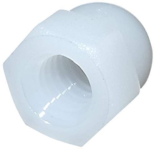 AERZETIX - Juego de 10 - Tuercas ciegas/Tuerto/Capuchón de Poliamida/Nylon - Hexagonal 6 lados - Cabeza abovedada/Hueca - Rosca M6 Métrica Hembra - Blanco - C45744