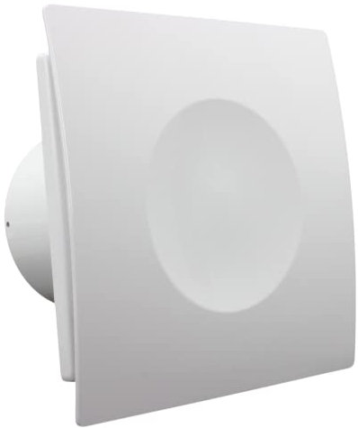 VENTS QuietLine 100 mm Standard Bathroom Extractor Fan Modern Style for Efficient Domestic Ventilation 4 inch Low Noise Powerful Airflow Shower Vapour Damp Condensation Control, White